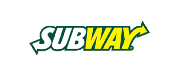 A subway logo on top of a green background.