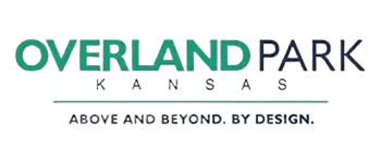 A green background with the words " overland park kansas " in black.